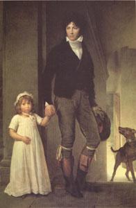  Baron Francois  Gerard Jean-Baptiste Isabey and His Daughter (mk05 Norge oil painting art